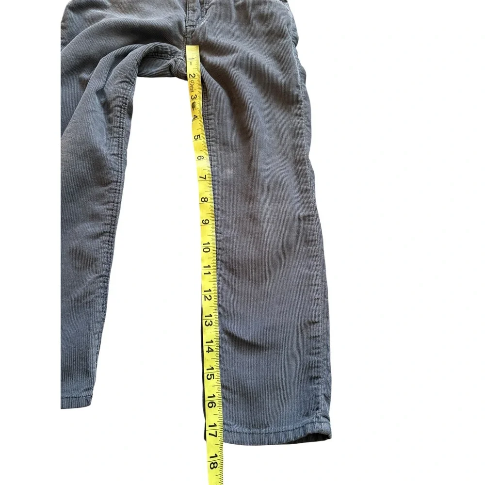 Old Navy Kids Gray Skinny Corduroy Pants Size 5T Adjustable Waist Rockstar‎